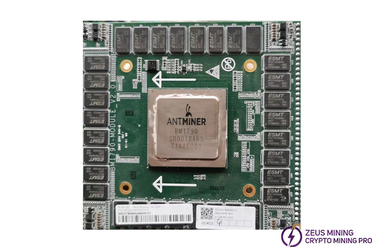 Chip ASIC BM1790 para Antminer E3