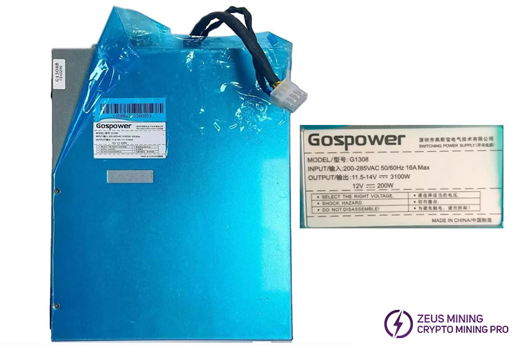 Fuente de alimentación Ebit E12 Gospower G1308