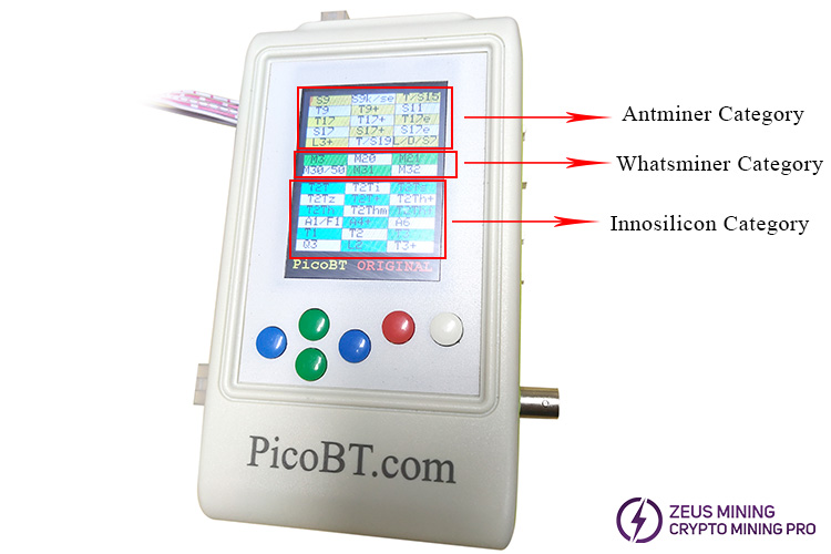 Interfaz del probador PicoBT
