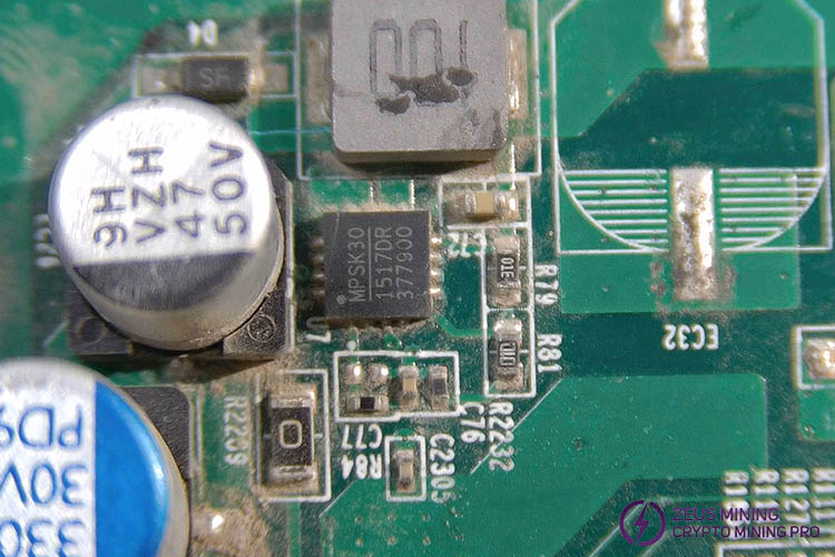Chip convertidor boost de placa hash S17 1517DR