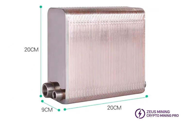 Intercambiador de calor minero aceite de refrigeración 60 capas