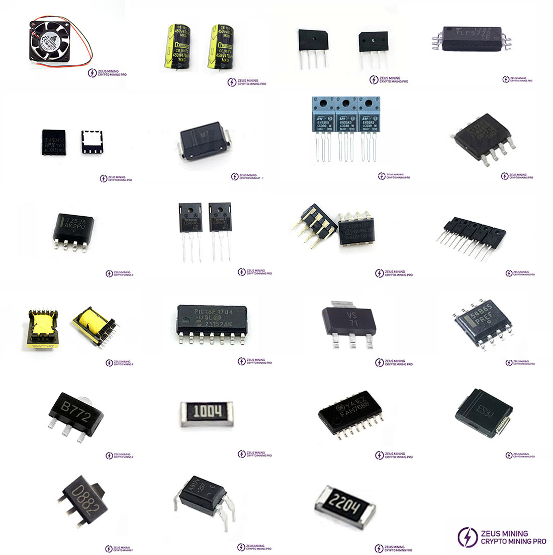 Lista de materiales de la fuente de alimentación APW12