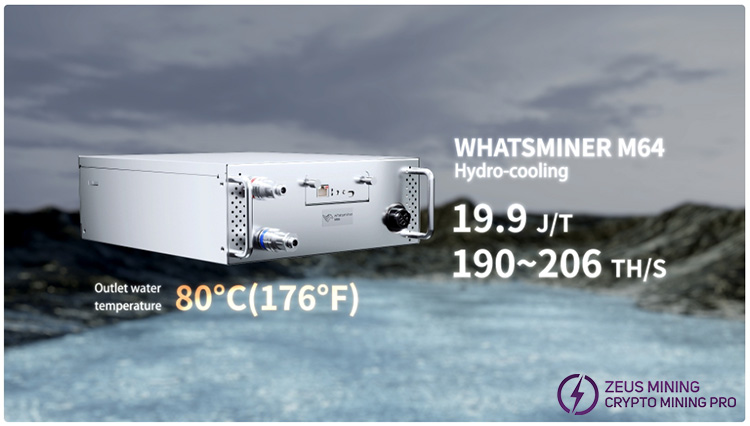 Minero de Bitcoin Hydro-enfriado WhatsMiner M64