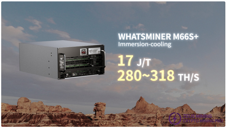 WhatsMiner M66S+ refrigerado por inmersión Bitcoin minero