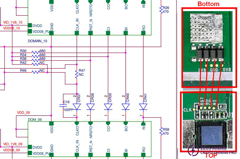 Diagrama del circuito de conversión de nivel