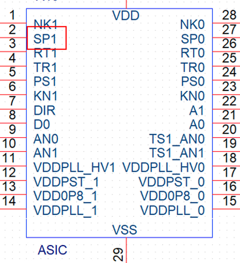 Cortocircuito del pin SPI