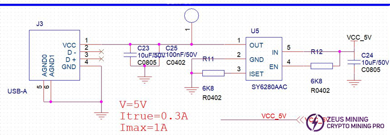 Esquema del chip U5