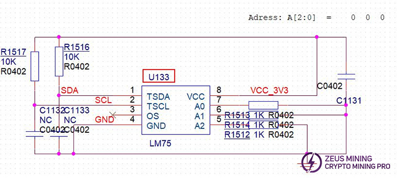 Chip sensor de temperatura U133