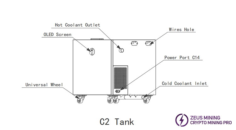 Tanque de agua de inmersión C2