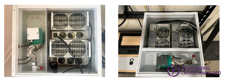 Conjunto de refrigeración por inmersión para minero ASIC