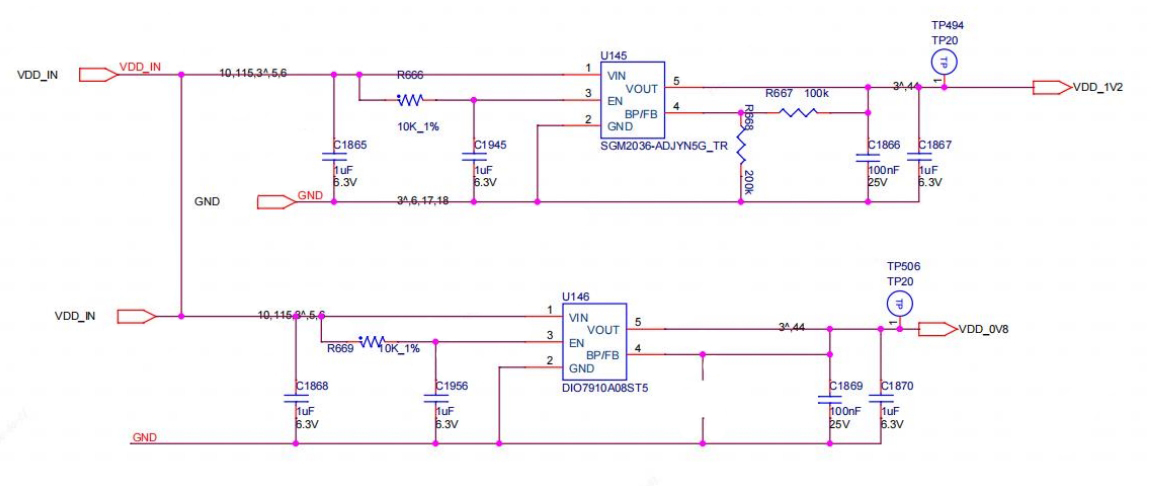 Circuito LDO de Antminer S19K Pro