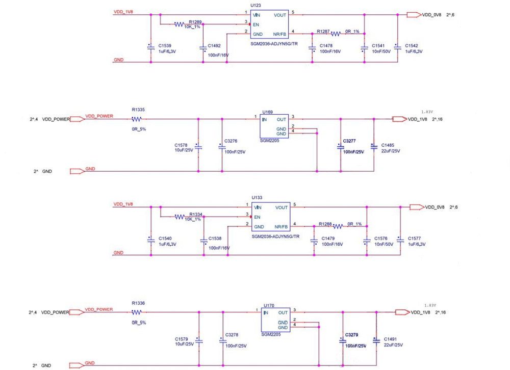 Diagrama de circuito LDO de placa hash 28611