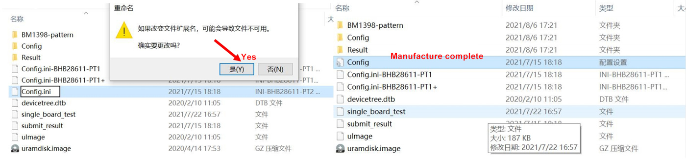 Configuración del archivo de prueba S19a