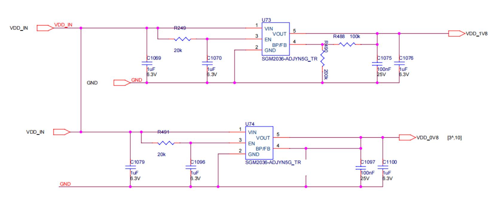 Diagrama LDO de placa hash BHB42611