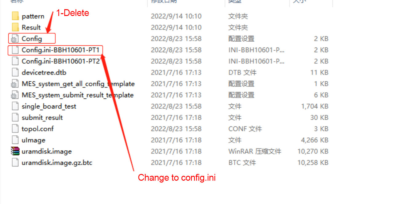 Configuración del archivo de prueba Antminer HS3