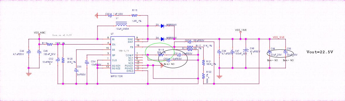 Diagrama de circuito boost de Antminer HS3