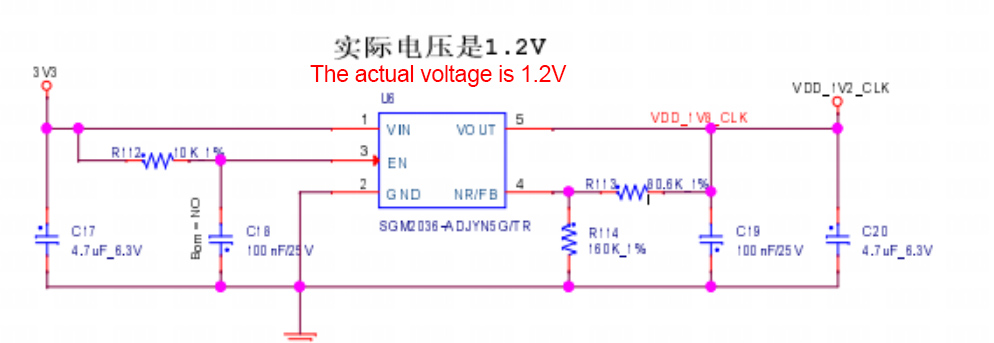 Diagrama de circuito SGM2036