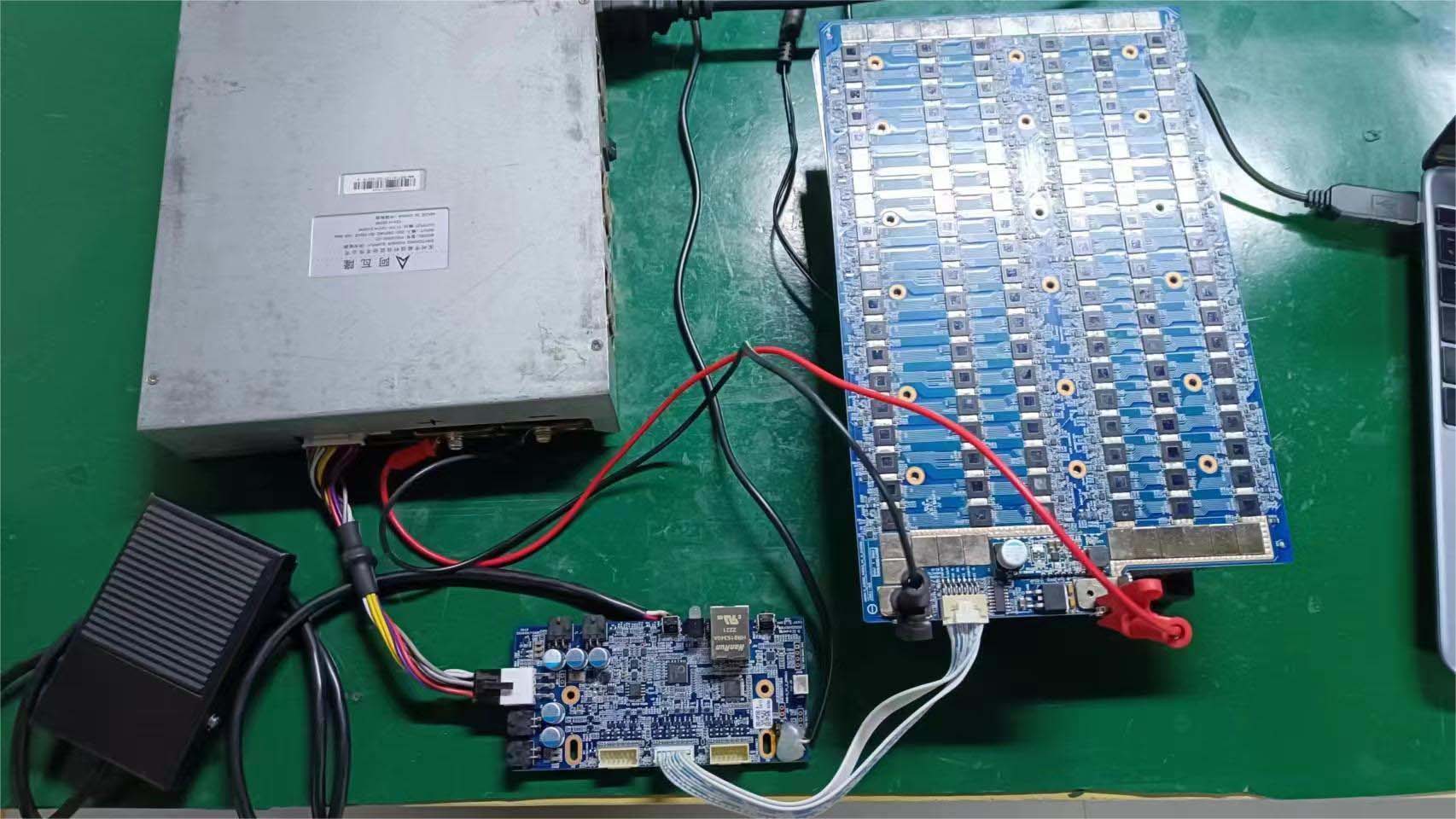 Diagrama de conexión del accesorio de prueba AvalonMiner