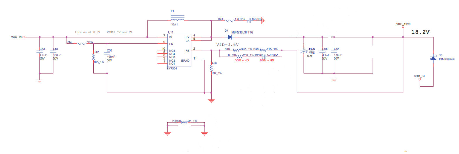 Esquema del circuito boost S19 XP