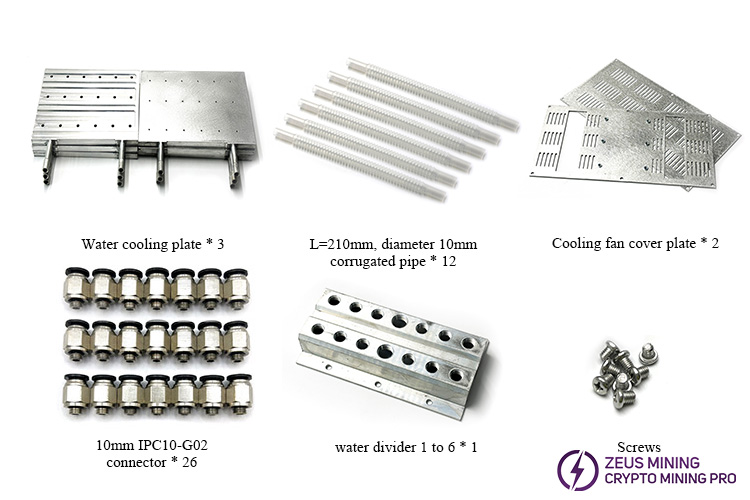 Bloque de refrigeración por agua de aluminio Canaan Avalon A1446