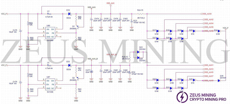 Diagrama esquemático del circuito de refuerzo