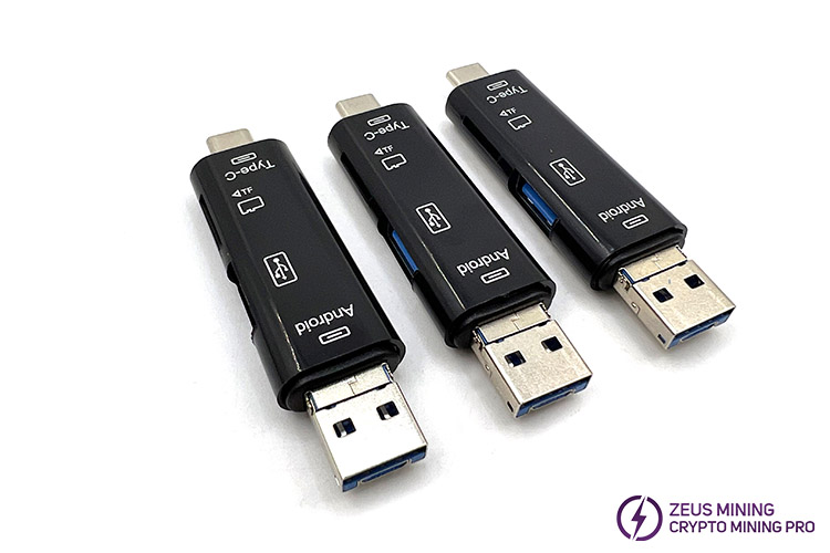 Adaptador OTG para lector de tarjetas de memoria USB 3.0 tipo C/USB/Micro USB SD TF 5 en 1