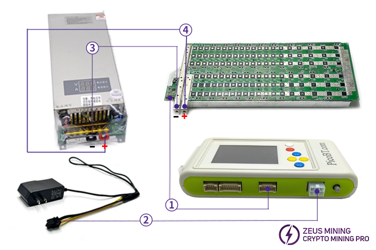 Picobt para la prueba del hashboard Whatsminer