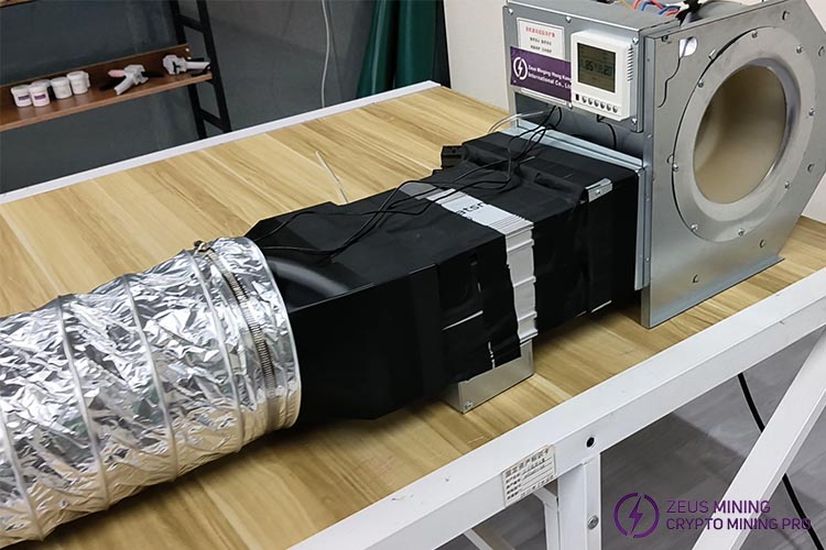 Aplicación del kit reductor de ruido para minero ASIC de Antminer