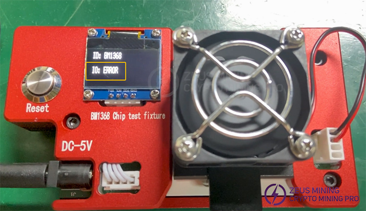 Resultado de ERROR para el accesorio del chip BM1368