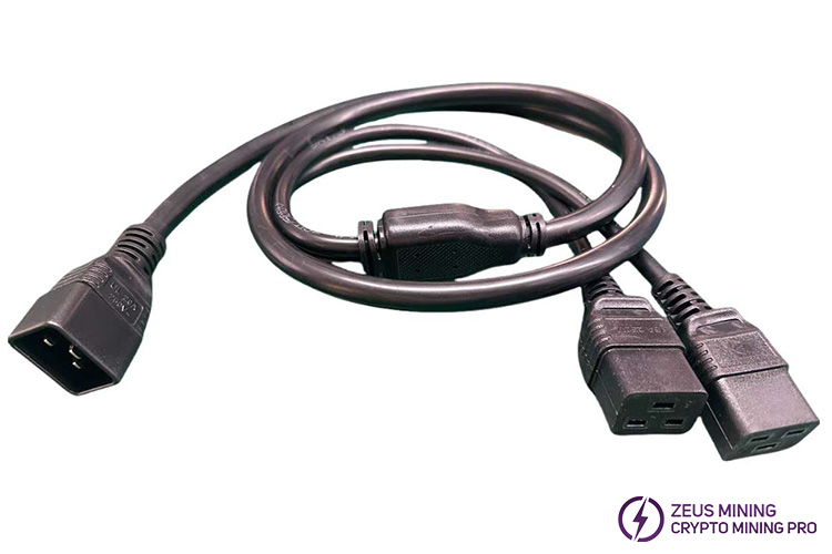 Cable de alimentación C20 a C19 dual para ElphaPex DG1 DG1+