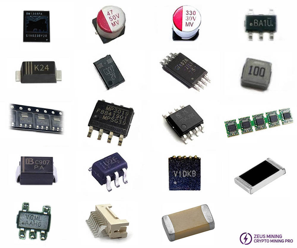 Lista de repuestos de la placa hash S21 con chip ASIC BM1368PA