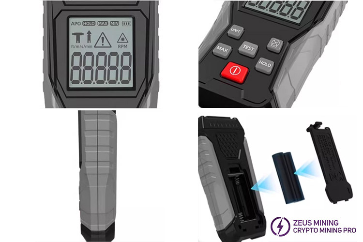 Probador de ventiladores digital portátil ZTW4101A