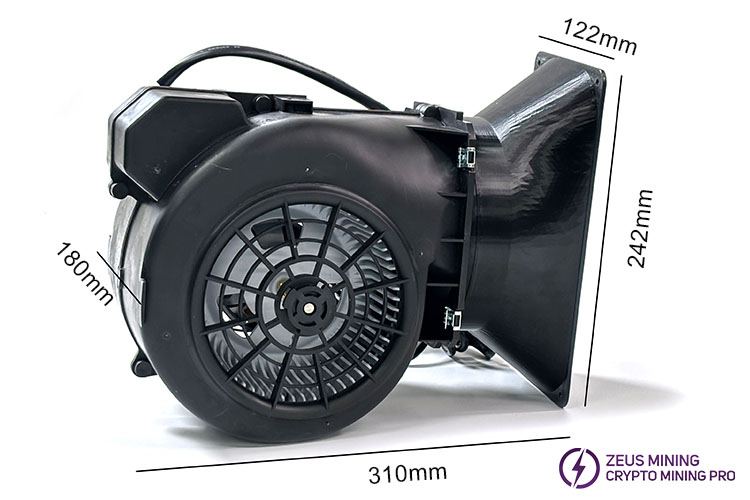 Soplador minero ASIC con ventilador doble de 120mm