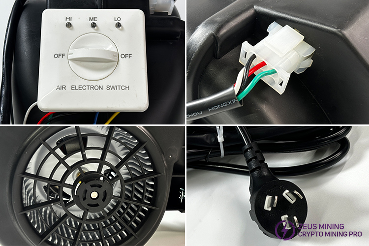ventilador reductor de ruido para minero ASIC