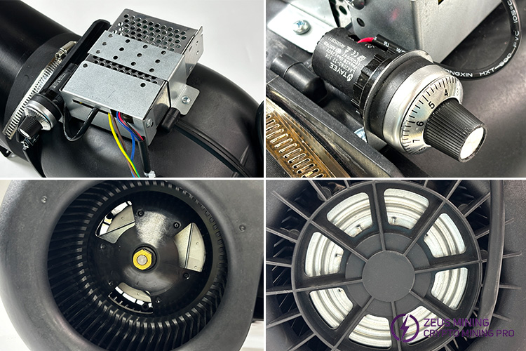 ventilador reductor de ruido para minero ASIC