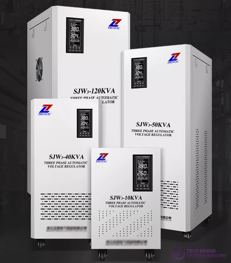 Estabilizador de voltaje de alta precisión SJW3-15 kVA de 380 V a 260 V y 450 V