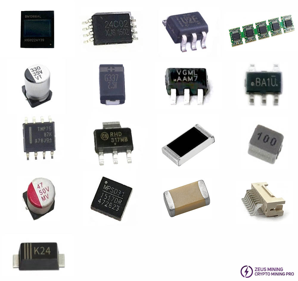 Lista de reparación de la placa hash S19kpro BHB56903