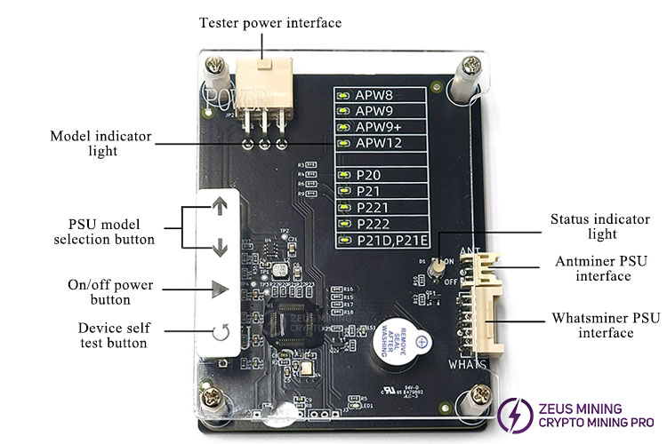 Soporte de prueba de fuente de alimentación para Antminer Whatsminer