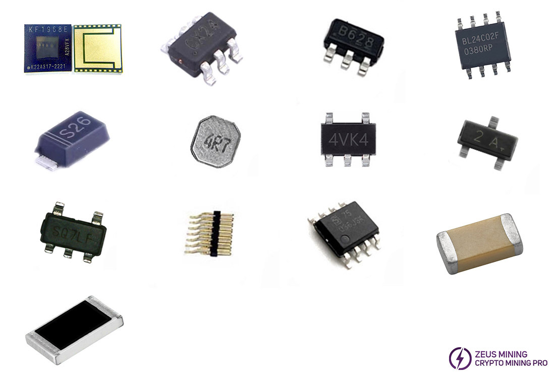 Lista de piezas del tablero hash para Whatsminer M50