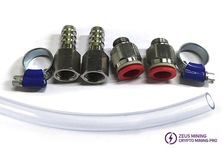 Conector rápido de 12 mm para refrigeración por agua para 1 minero