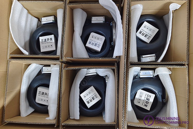 Insonorización del silenciador del soplador para minero ASIC Gen2