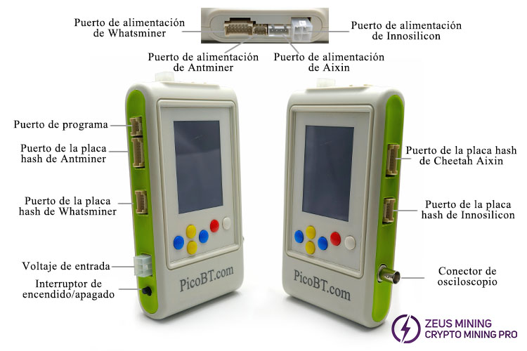Botón de función del probador PicoBT