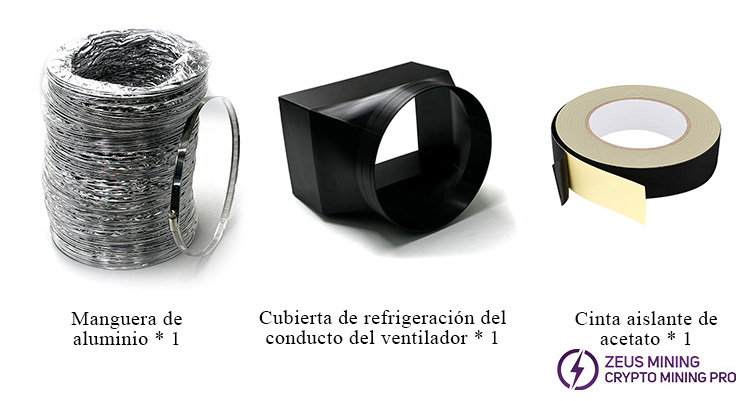 Componentes del silenciador para minero ASIC