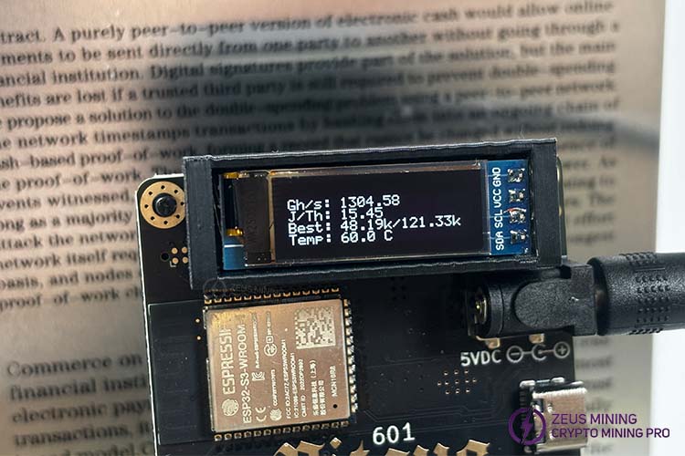 Funcionamiento de minería de Bitax 601 Gamma