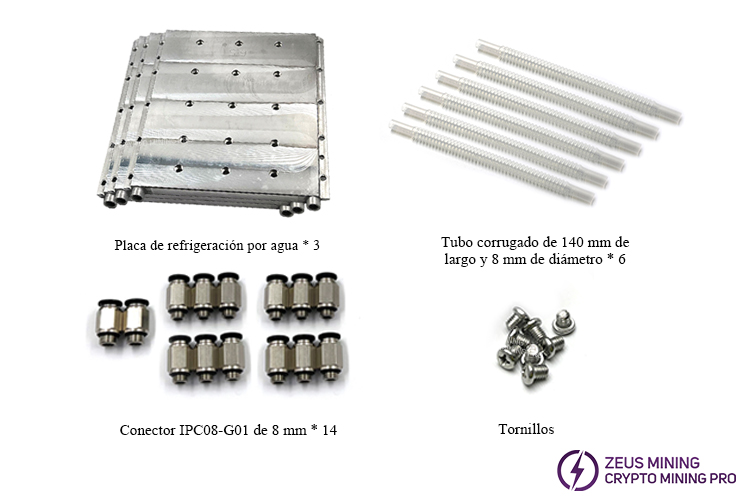 Kit de placa de refrigeración líquida Antminer S19XP Hydro