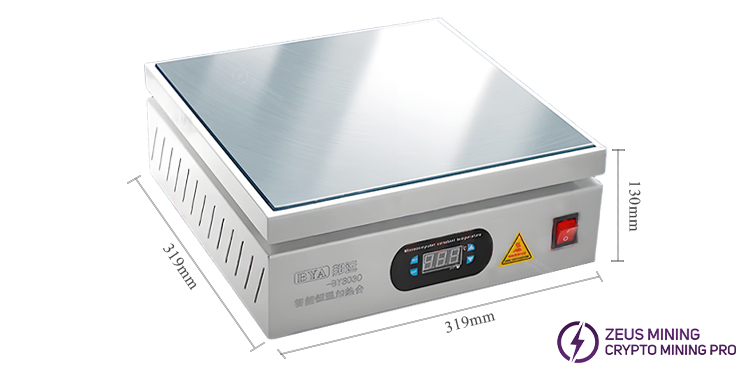 Plataforma de soldadura BY3030 para placas de aluminio Antminer
