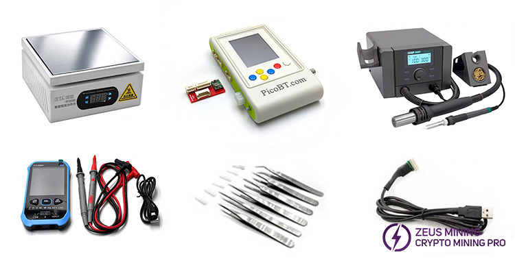 Kits de herramientas de reparación de placas hash de Whatsminer