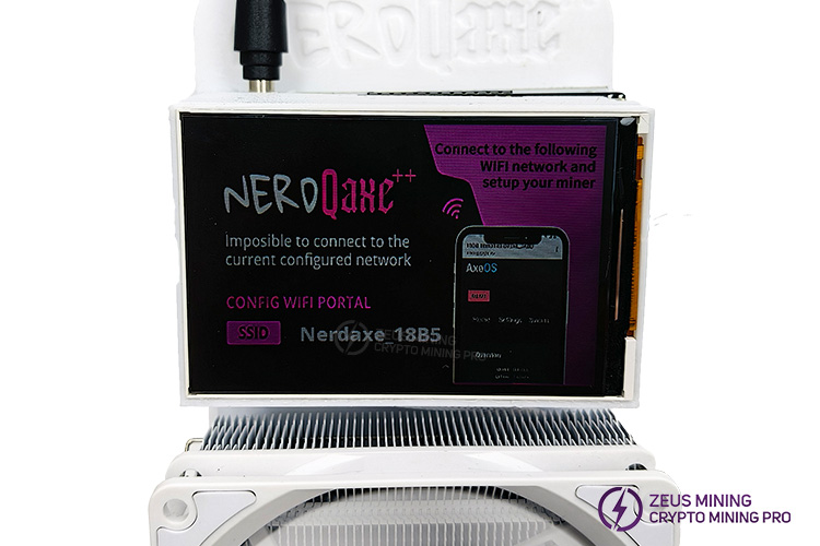 Interfaz de ejecución de NerdQAxe++ de 4,8 T Interfaz de ejecución de NerdQAxe++ de 4,8 T