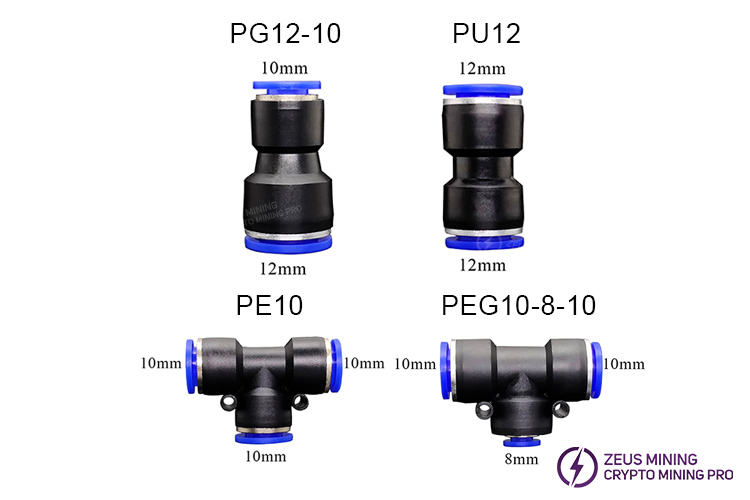 Conector de tubo de refrigeración por agua PG12-10 Conector de tubo de refrigeración por agua PG12-10