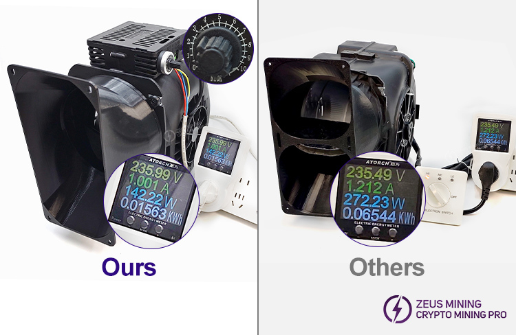 Silenciador de soplador para minero ASIC de segunda generación Silenciador de soplador para minero ASIC de segunda generación